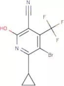5-Bromo-6-cyclopropyl-2-hydroxy-4-(trifluoromethyl)nicotinonitrile