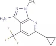 3-Amino-6-cyclopropyl-1-methyl-4-(trifluoromethyl)-1H-pyrazolo[3,4-b]pyridine