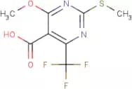 4-Methoxy-2-(methylthio)-6-(trifluoromethyl)pyrimidine-5-carboxylic acid