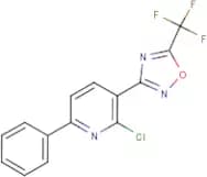 2-Chloro-6-phenyl-3-[5-(trifluoromethyl)-1,2,4-oxadiazol-3-yl]pyridine