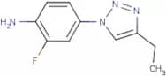 4-(4-Ethyl-1H-1,2,3-triazol-1-yl)-2-fluoroaniline