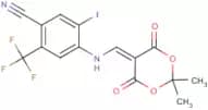 4-{[(2,2-Dimethyl-4,6-dioxo-1,3-dioxan-5-ylidene)methyl]amino}-5-iodo-2-(trifluoromethyl)benzonitr…