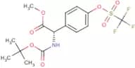 Methyl (2S)-2-{[(tert-butoxy)carbonyl]amino}-2-{4-[(trifluoromethane)sulfonyloxy]phenyl}acetate