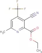 Ethyl 3-cyano-6-methyl-4-(trifluoromethyl)pyridine-2-carboxylate