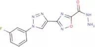 3-[1-(3-Fluorophenyl)-1H-1,2,3-triazol-4-yl]-1,2,4-oxadiazole-5-carbohydrazide