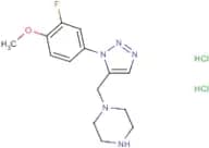 1-{[1-(3-Fluoro-4-methoxyphenyl)-1H-1,2,3-triazol-5-yl]methyl}piperazine dihydrochloride
