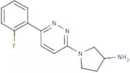 1-[6-(2-Fluorophenyl)pyridazin-3-yl]pyrrolidin-3-amine