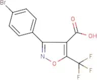 3-(4-Bromophenyl)-5-(trifluoromethyl)isoxazole-4-carboxylic acid