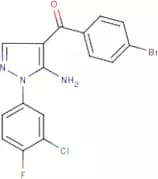 [5-Amino-1-(3-chloro-4-fluorophenyl)-1H-pyrazol-4-yl](4-bromophenyl)methanone