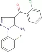 [5-Amino-1-(2-fluorophenyl)-1H-pyrazol-4-yl](2-chlorophenyl)methanone