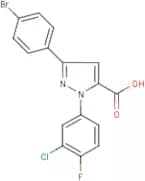 3-(4-Bromophenyl)-1-(3-chloro-4-fluorophenyl)-1H-pyrazole-5-carboxylic acid