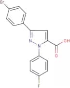 3-(4-Bromophenyl)-1-(4-fluorophenyl)-1H-pyrazole-5-carboxylic acid