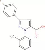 3-(4-Fluorophenyl)-1-(2-methylphenyl)-1H-pyrazole-5-carboxylic acid