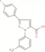 3-(4-Fluorophenyl)-1-(3-methylphenyl)-1H-pyrazole-5-carboxylic acid