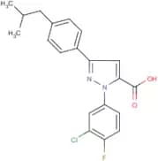 1-(3-Chloro-4-fluorophenyl)-3-(4-isobutylphenyl)-1H-pyrazole-5-carboxylic acid