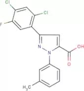 3-(2,4-Dichloro-5-fluorophenyl)-1-(3-methylphenyl)-1H-pyrazole-5-carboxylic acid
