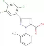 3-(2,4-Dichloro-5-fluorophenyl)-1-(2-methylphenyl)-1H-pyrazole-5-carboxylic acid
