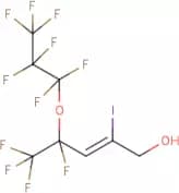4,5,5,5-Tetrafluoro-4-(heptafluoroprop-1-oxy)-2-iodopent-2-en-1-ol