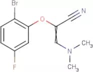 2-(2-Bromo-5-fluorophenoxy)-3-(dimethylamino)prop-2-enenitrile