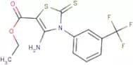 Ethyl 4-amino-2-sulfanylidene-3-[3-(trifluoromethyl)phenyl]-2,3-dihydro-1,3-thiazole-5-carboxylate