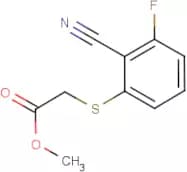 Methyl 2-[(2-cyano-3-fluorophenyl)sulfanyl]acetate