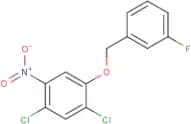 1,5-Dichloro-2-[(3-fluorophenyl)methoxy]-4-nitrobenzene