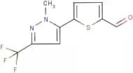 2-[1-Methyl-3-(trifluoromethyl)pyrazol-5-yl]thiophene-5-carboxaldehyde