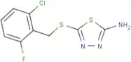 5-{[(2-Chloro-6-fluorophenyl)methyl]sulfanyl}-1,3,4-thiadiazol-2-amine