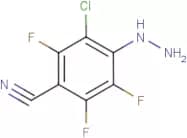 3-Chloro-4-hydrazino-2,5,6-trifluorobenzonitrile