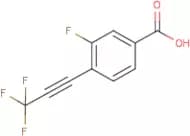 3-Fluoro-4-(3,3,3-trifluoro-1-propyn-1-yl)benzoic acid