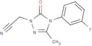 2-[4-(3-Fluorophenyl)-3-methyl-5-oxo-4,5-dihydro-1H-1,2,4-triazol-1-yl]acetonitrile