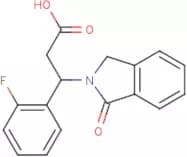3-(2-Fluorophenyl)-3-(1-oxo-2,3-dihydro-1H-isoindol-2-yl)propanoic acid