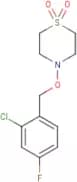 4-[(2-Chloro-4-fluorophenyl)methoxy]-1λ6-thiomorpholine-1,1-dione