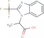 2-[2-(Trifluoromethyl)-1H-1,3-benzodiazol-1-yl]propanoic acid