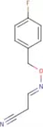 (3E)-3-{[(4-Fluorophenyl)methoxy]imino}propanenitrile