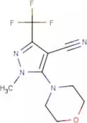 1-Methyl-5-(morpholin-4-yl)-3-(trifluoromethyl)-1H-pyrazole-4-carbonitrile