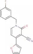 1-[(3-Fluorophenyl)methyl]-4-(furan-2-yl)-2-oxo-1,2-dihydropyridine-3-carbonitrile