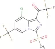 1-(8-Chloro-3-(methylsulfonyl)-6-(trifluoromethyl)imidazo[1,5-a]pyridin-1-yl)-2,2,2-trifluoroethan…