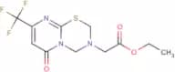 Ethyl 2-(6-oxo-8-(trifluoromethyl)pyrimido[2,1-b][1,3,5]thiadiazin-3(2H,4H,6H)-yl)acetate