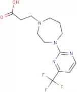 3-{4-[4-(Trifluoromethyl)pyrimidin-2-yl]homopiperazin-1-yl}propanoic acid