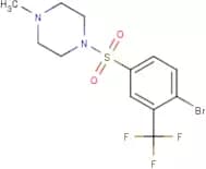 1-{[4-Bromo-3-(trifluoromethyl)phenyl]sulfonyl}-4-methylpiperazine