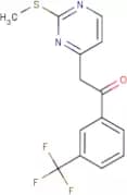 2-[2-(Methylthio)pyrimidin-4-yl]-1-[3-(trifluoromethyl)phenyl]ethanone