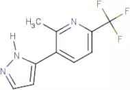 2-Methyl-3-(1H-pyrazol-5-yl)-6-(trifluoromethyl)pyridine
