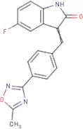 5-Fluoro-3-[4-(5-methyl-1,2,4-oxadiazol-3-yl)benzylidene]-1,3-dihydro-2H-indol-2-one