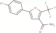 5-(4-Chlorophenyl)-2-(trifluoromethyl)-3-furamide