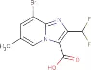8-Bromo-2-(difluoromethyl)-6-methylimidazo[1,2-a]pyridine-3-carboxylic acid