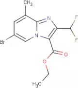 Ethyl 6-bromo-2-(difluoromethyl)-8-methylimidazo[1,2-a]pyridine-3-carboxylate