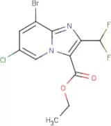 Ethyl 8-bromo-6-chloro-2-(difluoromethyl)imidazo[1,2-a]pyridine-3-carboxylate