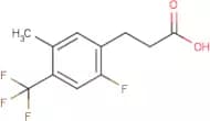 3-[2-Fluoro-5-methyl-4-(trifluoromethyl)phenyl]propionic acid
