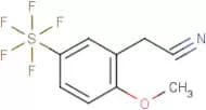 2-Methoxy-5-(pentafluorosulfur)phenylacetonitrile